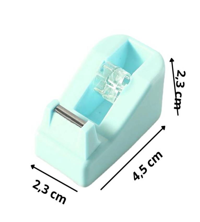 Dévidoir de scotch en plastique avec rouleau adhésif transparent inclus